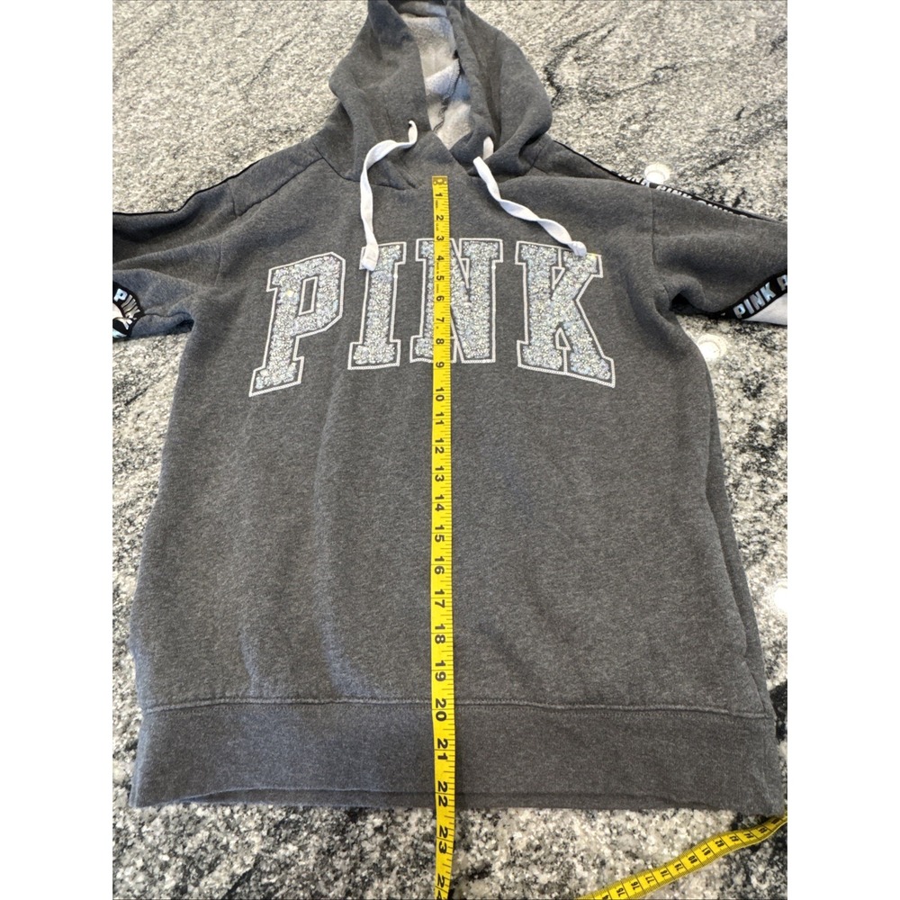 VICTORIA SECRET PINK SEQUENCE EMBROIDERED‎ Sweater Hoodie XS Limited Edition #80 - Picture 14 of 16